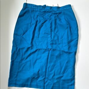 Vintage Blue Women's Pencil Skirt